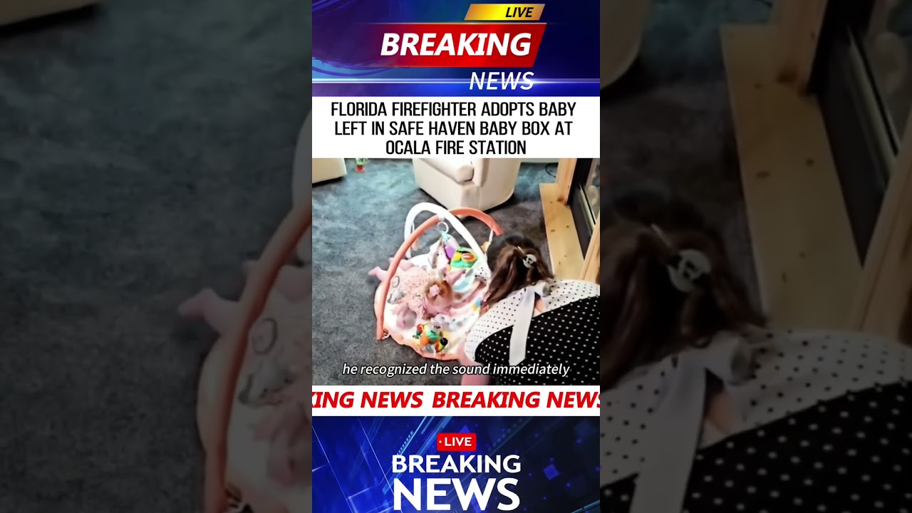 Florida firefighter adopts baby left in safe haven baby box at ocala fire station #breakingnews