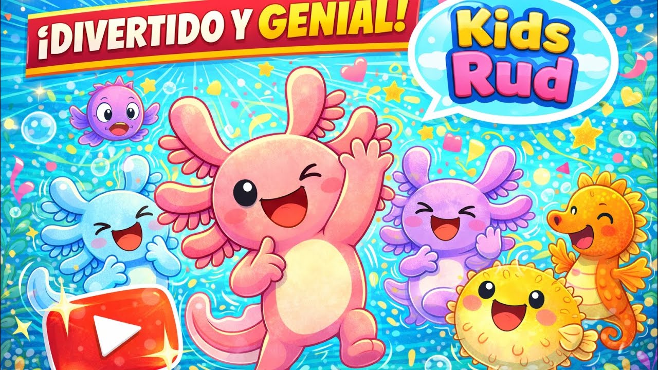 EL BAILE DEL AJOLOTE 🌸✨ ¡Axo-Loco! (Canción Infantil) | Música para Bailar | Kids Rud