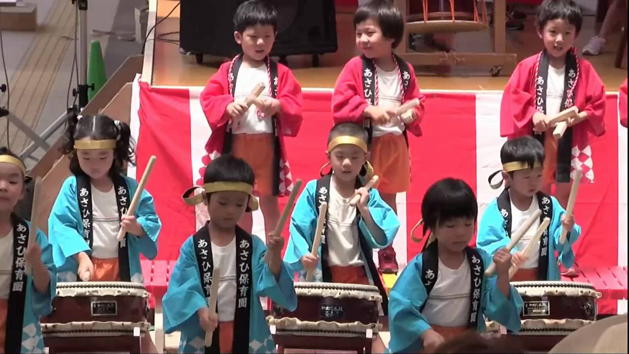 あさひ保育園（和太鼓）飯塚わっしょい祭2016（福岡県飯塚市）