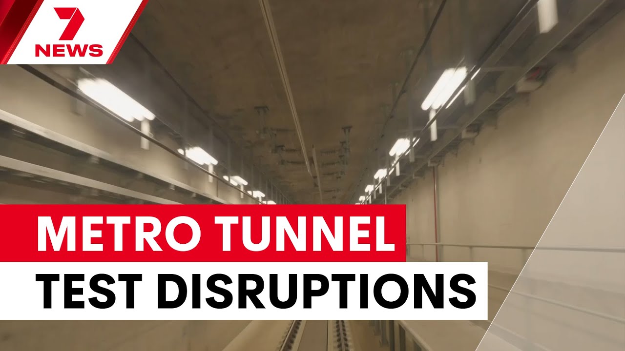 Metro tunnel testing to disrupt Melbourne commutes | 7NEWS