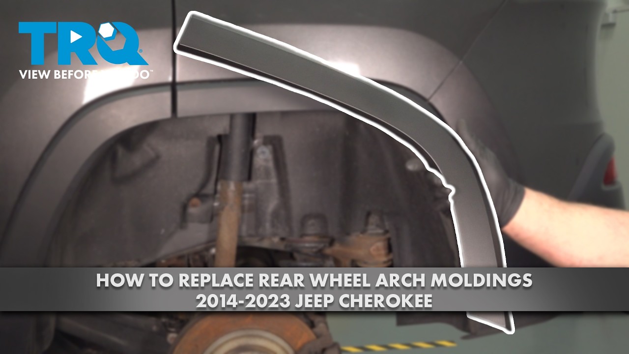 Как заменить накладки на задние колесные арки Jeep Cherokee 2014-2023 годов выпуска