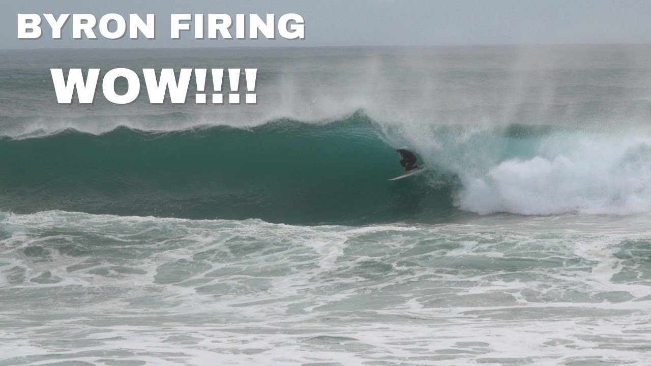 WATCH BYRON BAY SURFERS TAKE ON A BIG SWELL