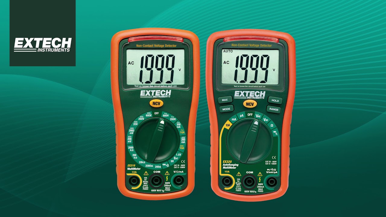 Introducing the Extech EX310 & 320 Mini MultiMeters