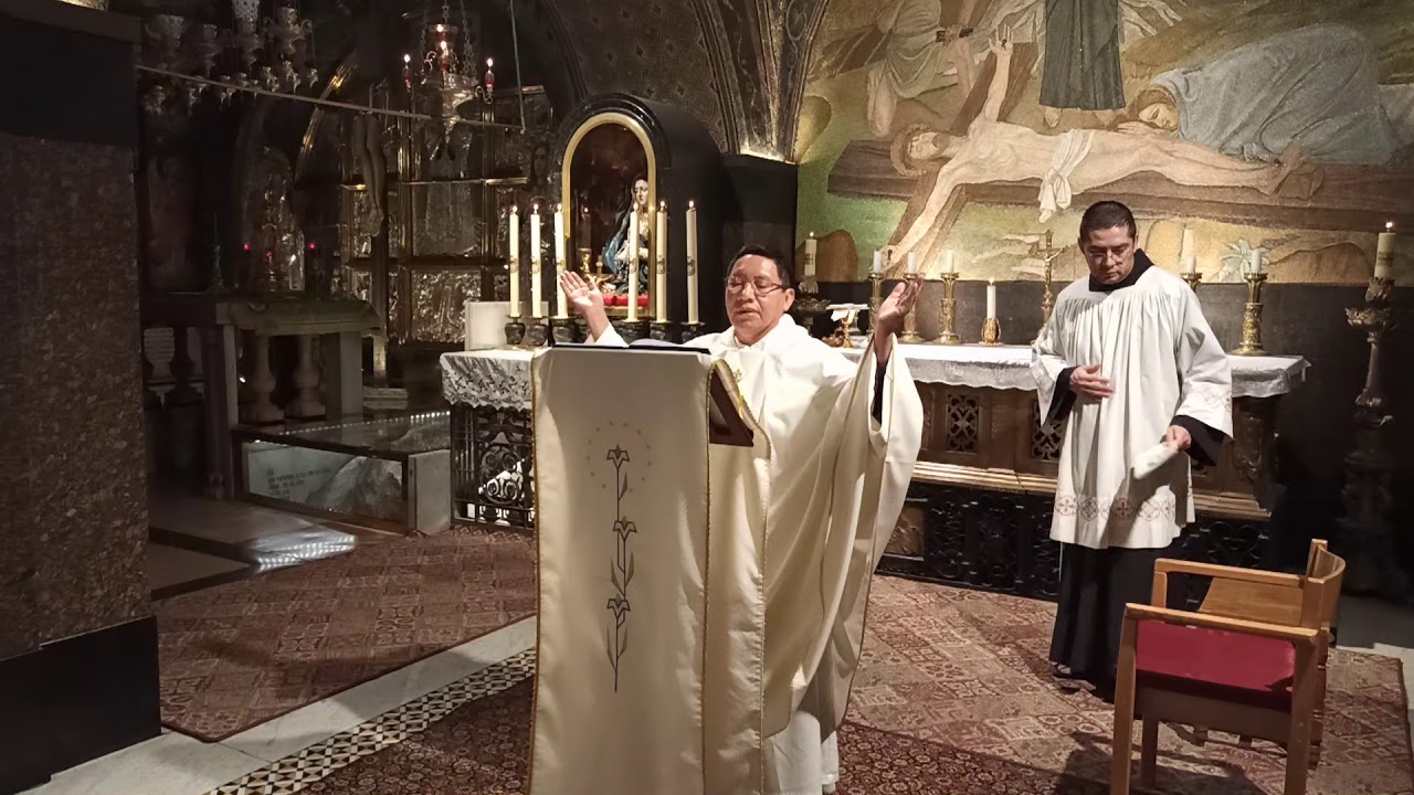 Santa Misa en el Calvario - Santo Sepulcro