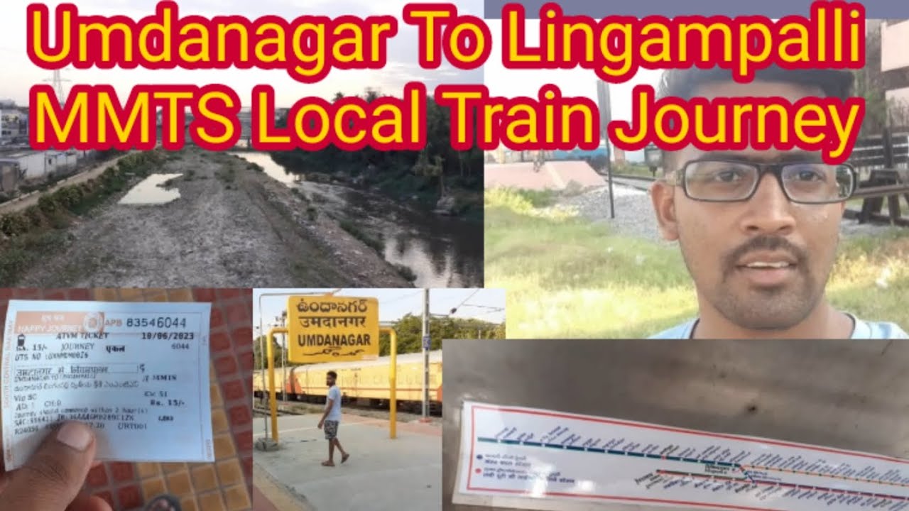 Umdanagar To Lingampalli MMTS(HYD Local Train Journey Hyderabad City