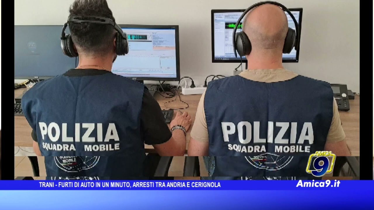 Trani - Furti di auto in un minuto, arresti tra Andria e Cerignola