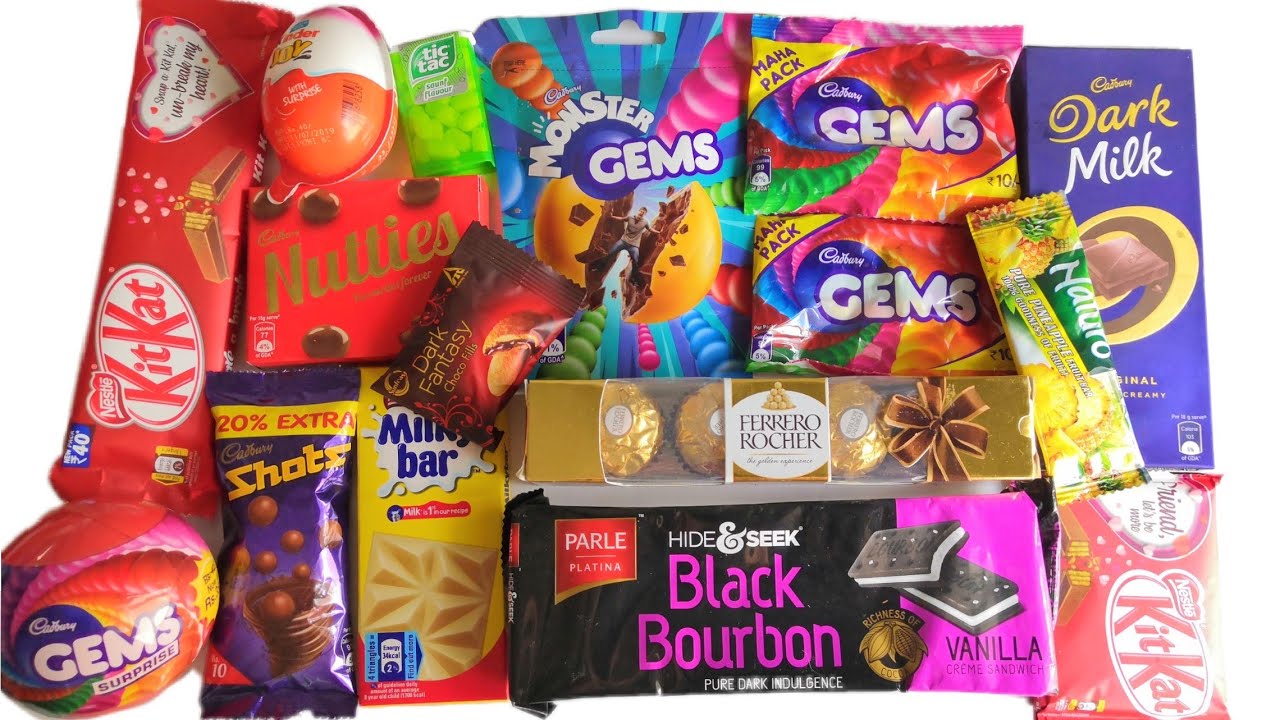 Some lots of candies | some lots of chocolates | candies and chocolates