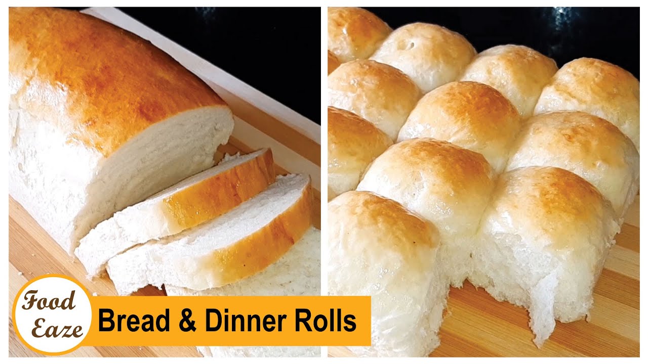 No Egg Bread and Dinner Roll Recipe | Slider Buns By Food Eaze