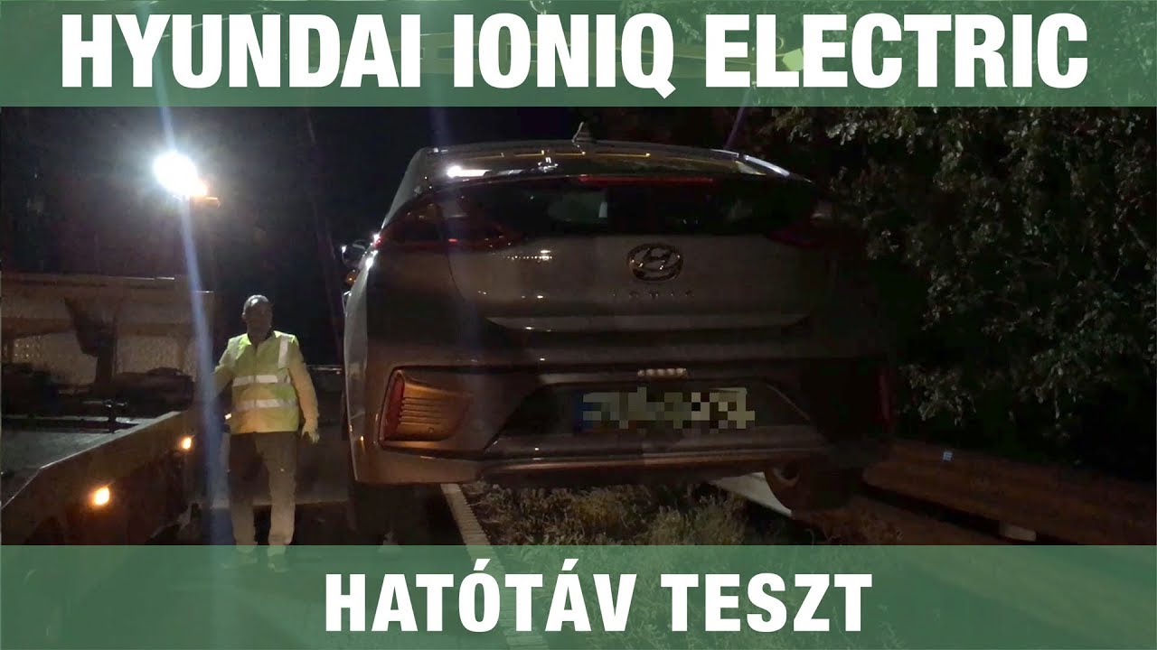 Hyundai IONIQ electric fogyaszt&aacute;s teszt