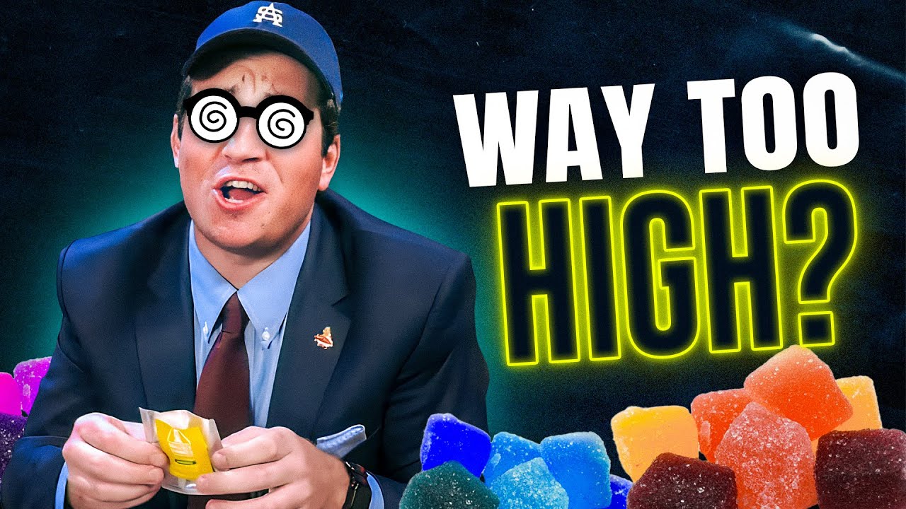 Hosts Eats WAY TOO MANY CBD Gummies on LIVE TV
