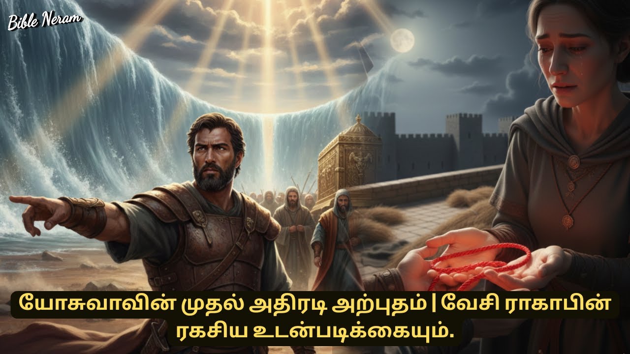 யோர்தான் நதி இரண்டாகப் பிளந்தது!மோசேக்கு பின் யோசுவா செய்த காரியம் என்ன?#biblestories #story #movie