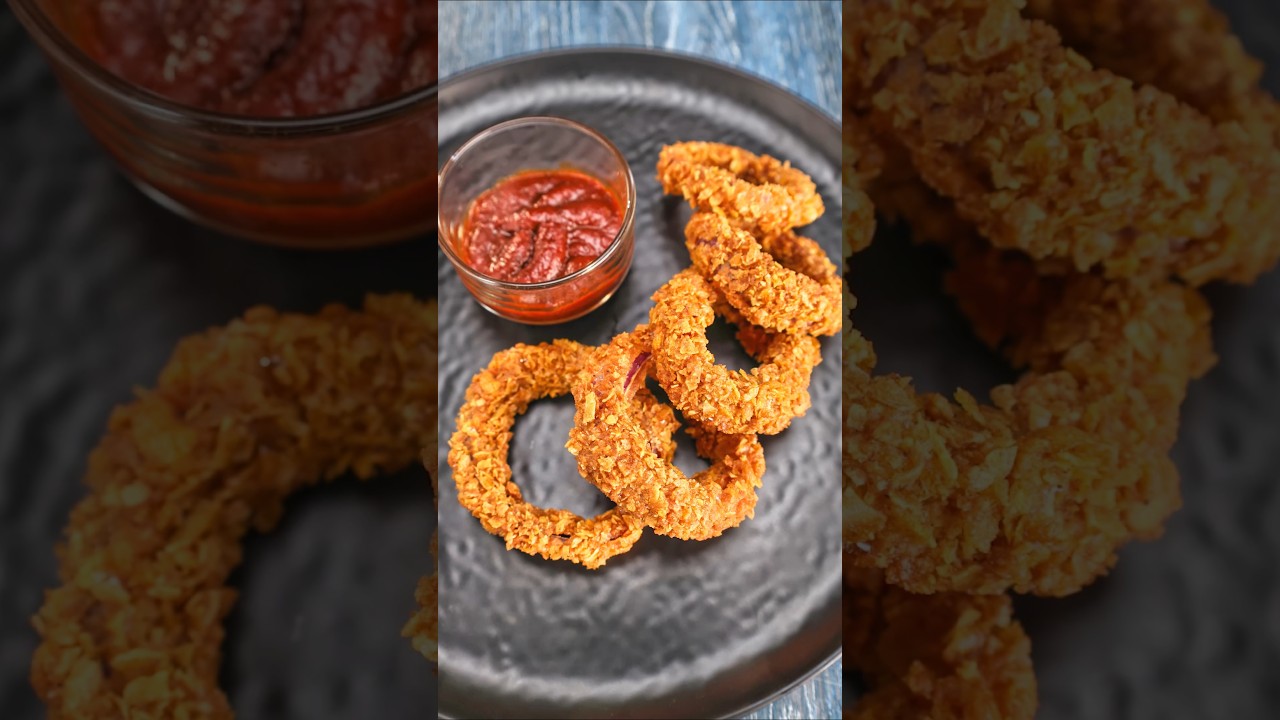 Fried Onion Rings 🔥 ASMR