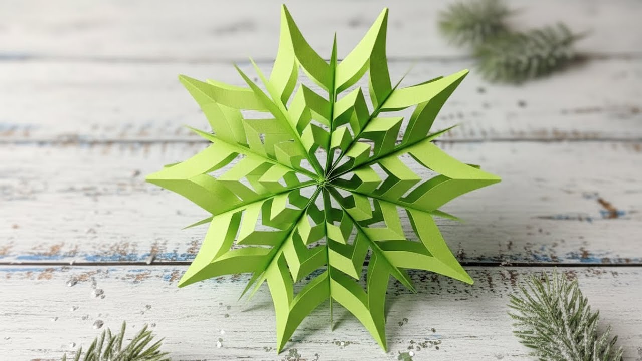 How to Make 3D Paper Snowflakes | Winter Craft Ideas