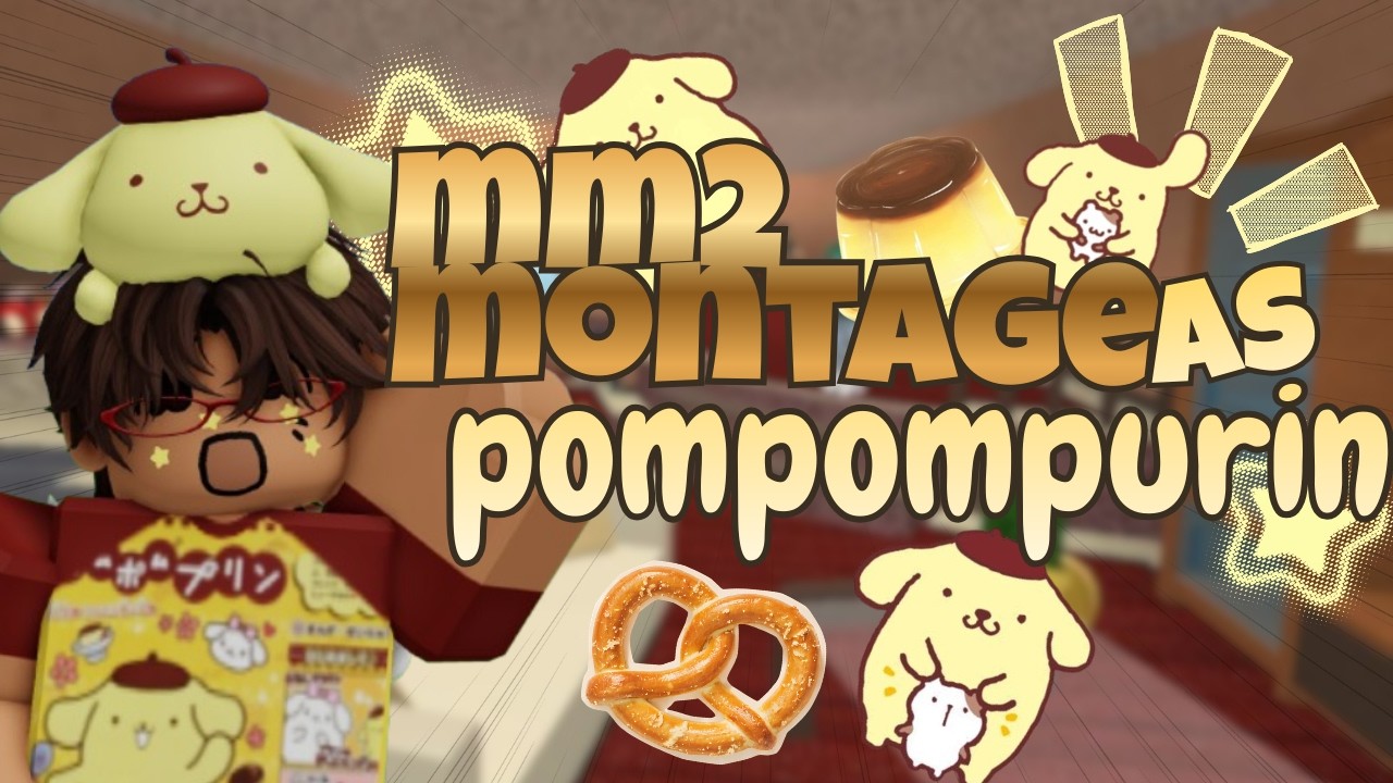 PLAYING MM2 AS *POMPOMPURIN* 🍮✨|| ROBLOX GAMEPLAY