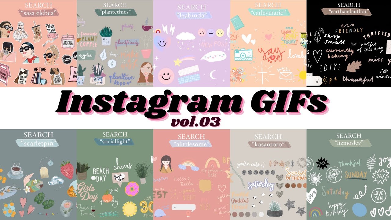 Aesthetic Instagram GIFs To Use In Your Stories | vol.03
