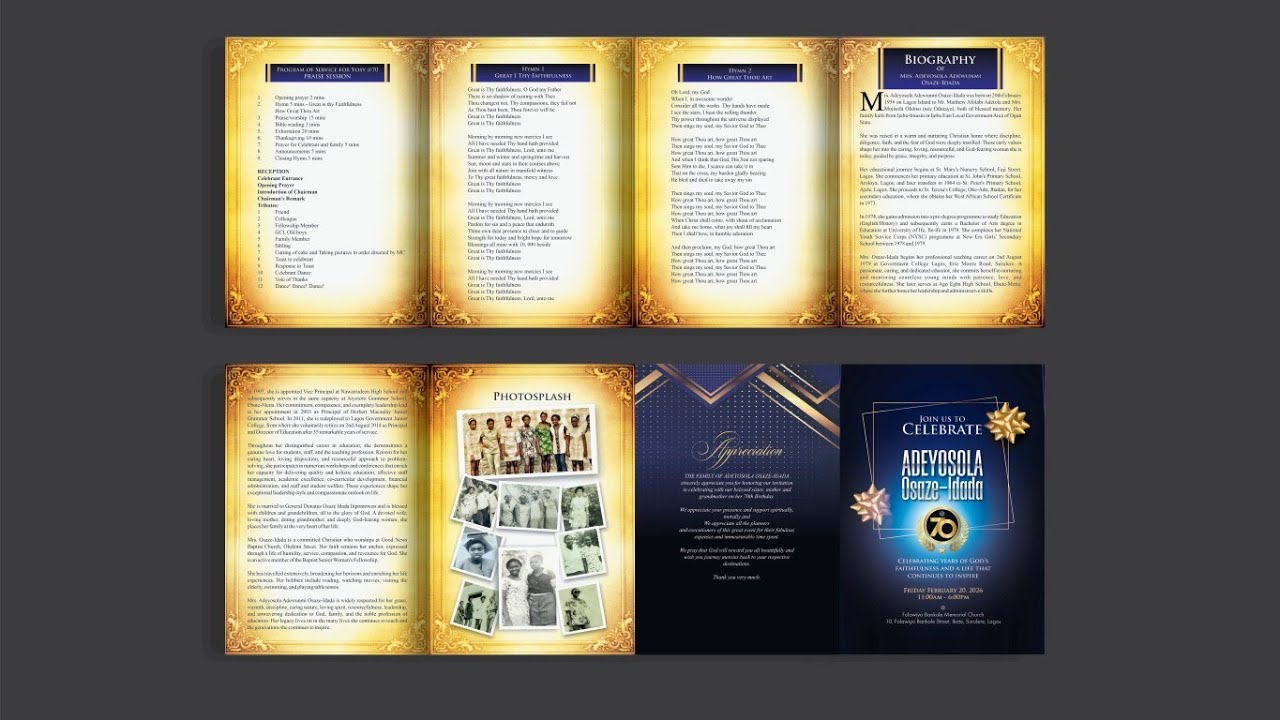 Greatest 70th Birthday - Masterclass Design 