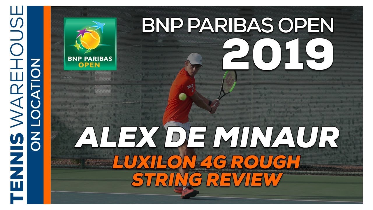Alex de Minaur Luxilon 4G Rough Tennis String Review