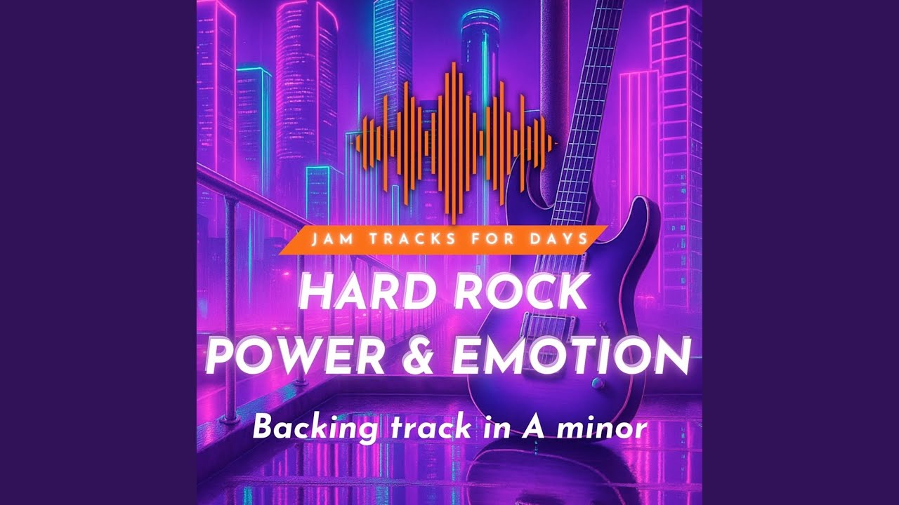 Power & Emotion | 80S‑Style Hard Rock Guitar Backing Track in A Minor 150Bpm