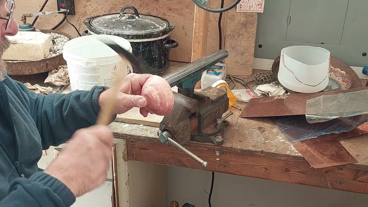 Raising a copper vessel