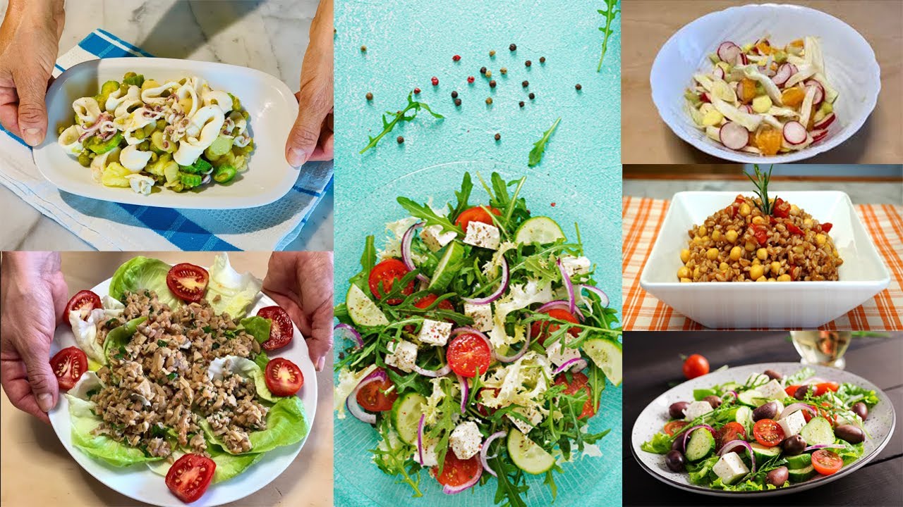 7 Insalate Miste da Fare in Estate per 7 Giorni - 7 Mixed Salads to Make in Summer for 7 Days