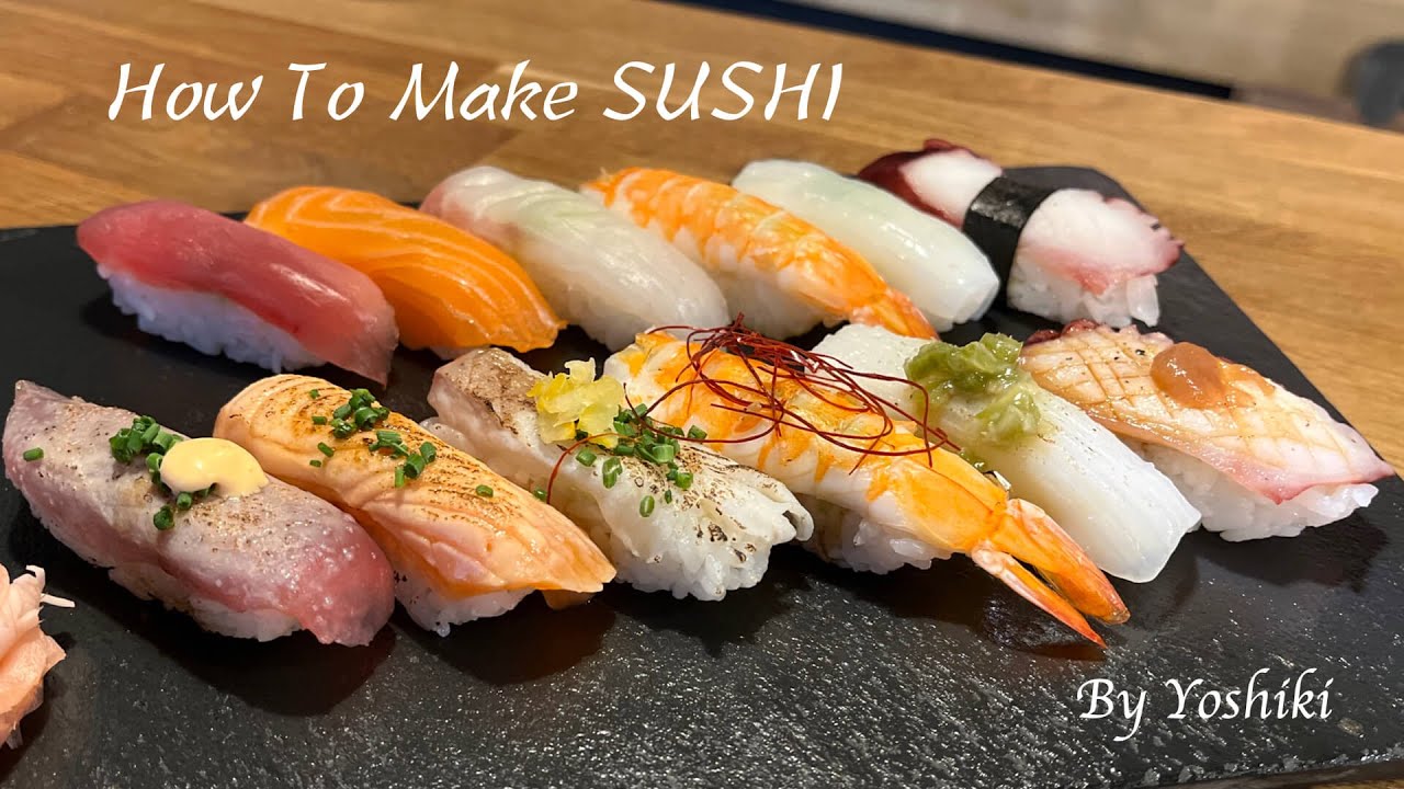 How to make Edomae Nigiri Sushi with Subtitles