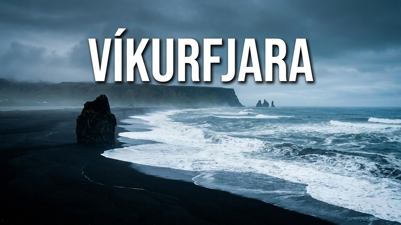 Víkurfjara Black Sand Beach – Iceland in Motion 🖤