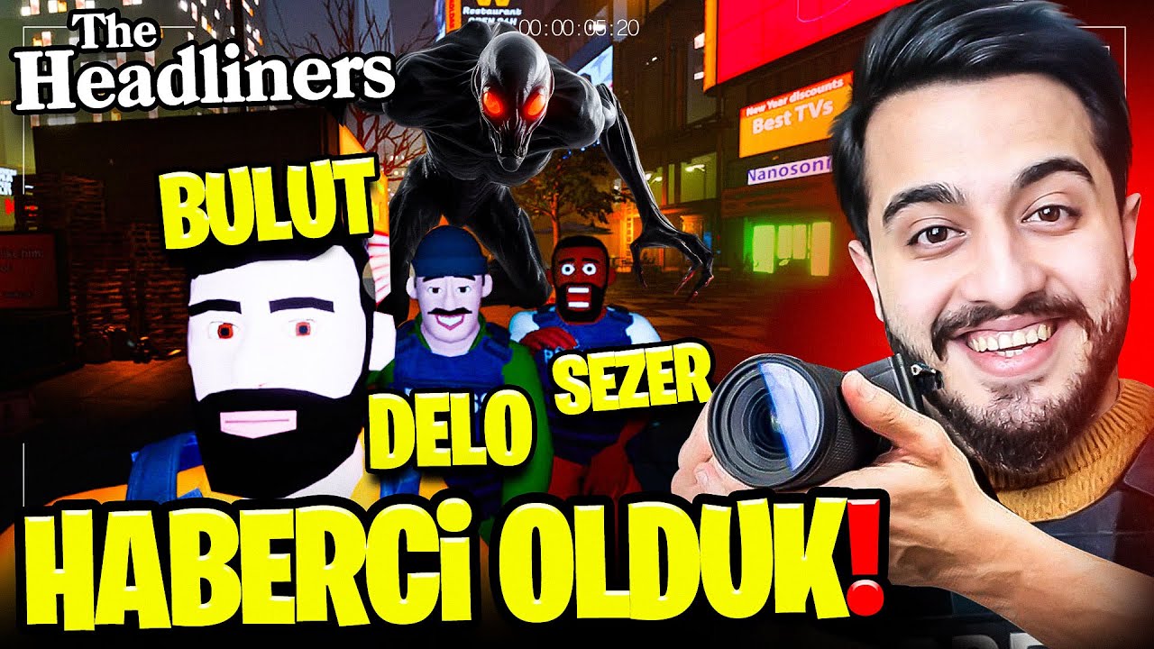 EKİPLE HABERCİ OLDUK! İNANILMAZ KORKUN&Ccedil; ŞEYLER &Ccedil;EKİYORUZ! AŞŞIRI EĞLENCELİ!! The Headliners