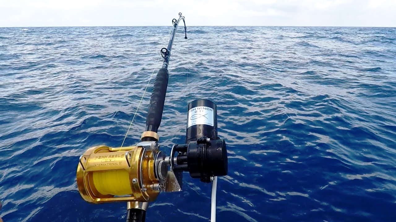 FISH WINCH® 2.0 - Electric Fishing Reel Drive (fits 220+ Penn, Shimano, Daiwa, Avet & other reels)