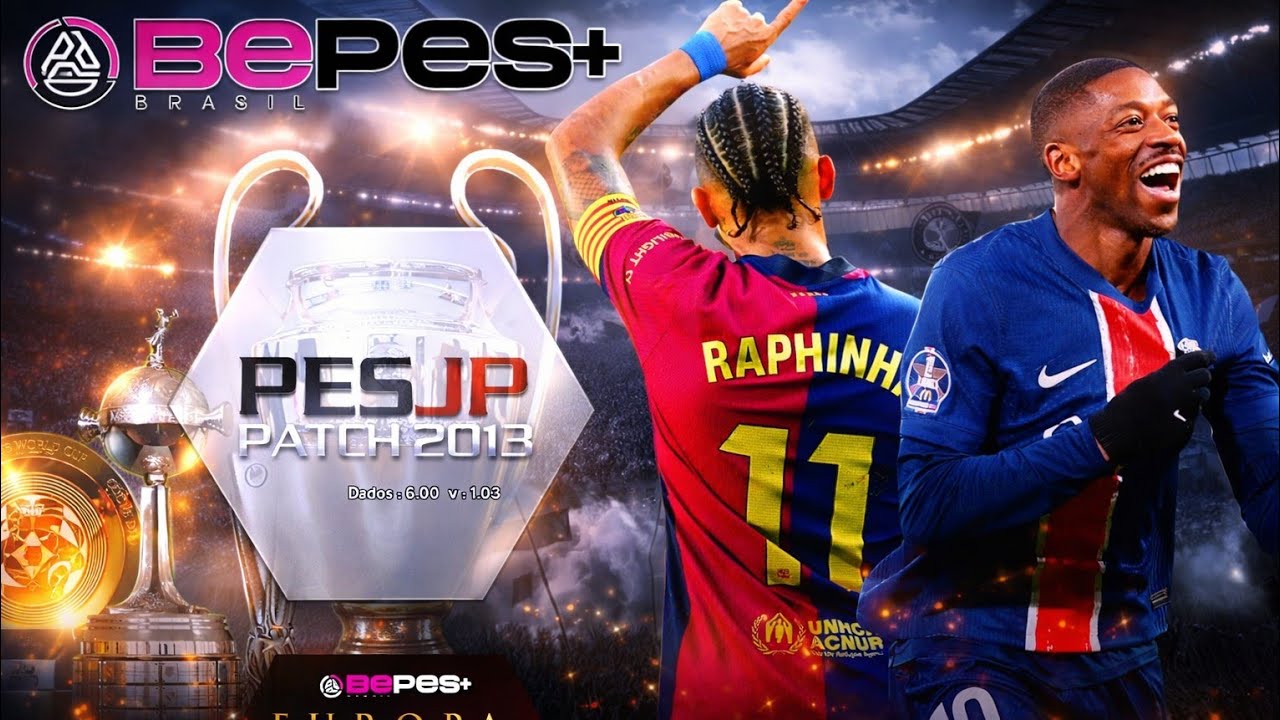 🔥SUPER ATUALIZAÇÃO BEPES 10.2 PES 2013 EUROPA !! NOVOS ESTÁDIOS, FACES, UNIFORMES MERCADO DA BOLA 🔥