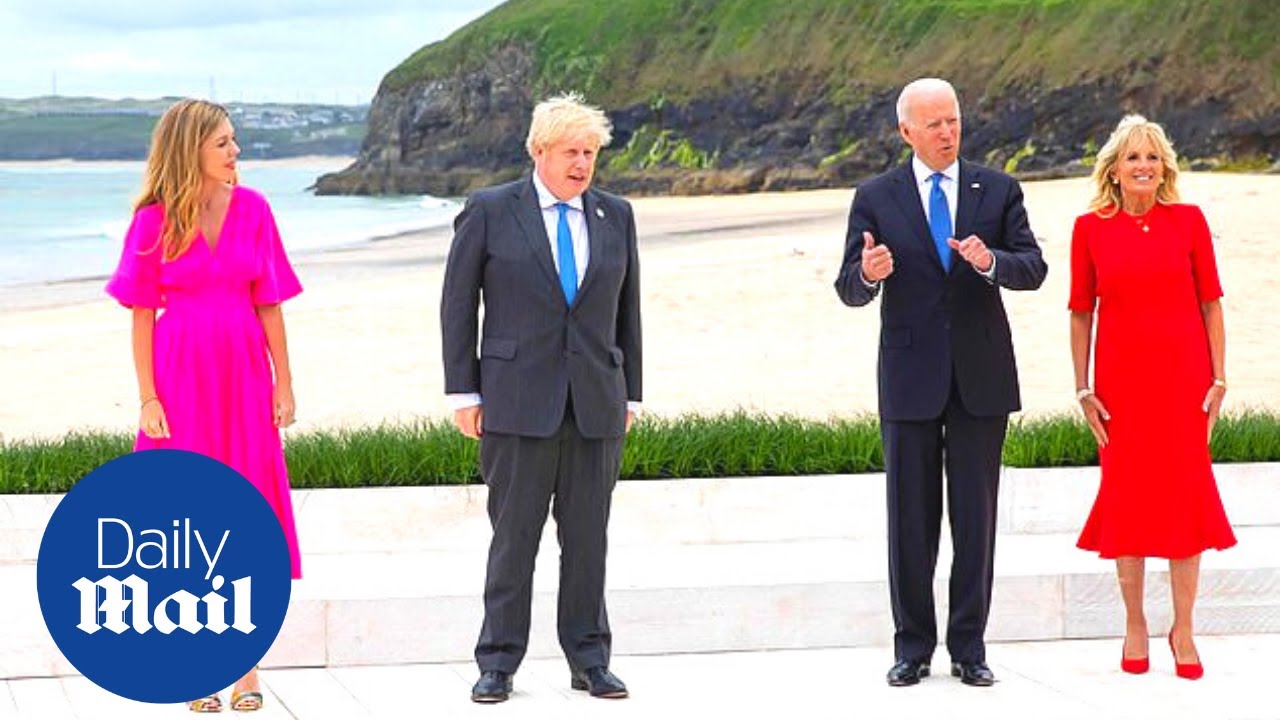 Joe Biden cracks a joke at G7 photoshoot: 'Everybody in the water!'
