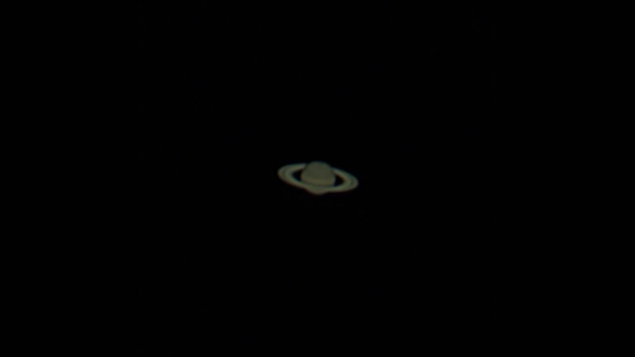 Saturn through telescope : Animation (step 2 of 3) - Processed frames