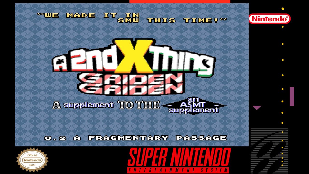 A Second X Thing: Gaiden: Gaiden (2025) | Прохождение | SMW Romhack