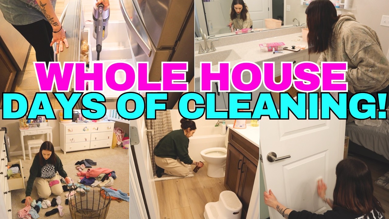 WHOLE HOUSE CLEAN WITH ME / CLEANING MOTIVATION / STAY AT HOME MOM MOTIVATION / CRAZY CLEANING MAMA
