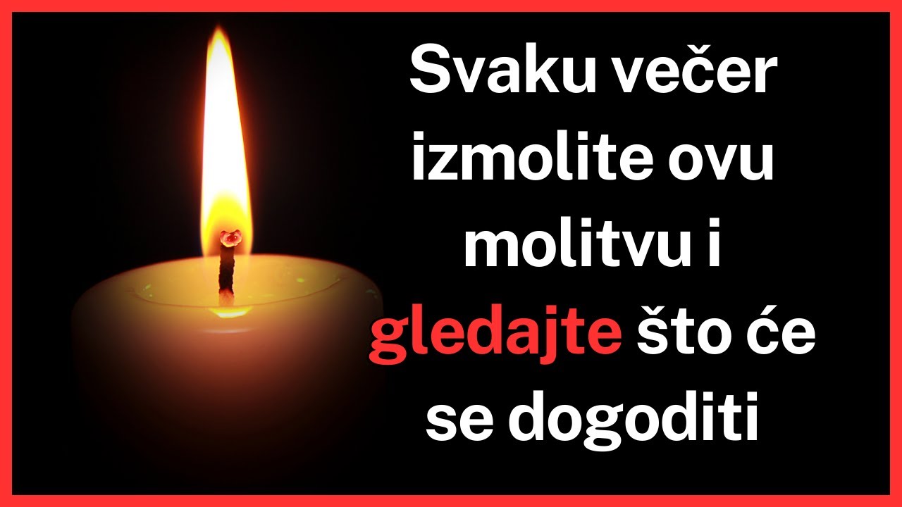 Blagoslovljena večernja molitva za zaštitu (Utonite u Božji mir)