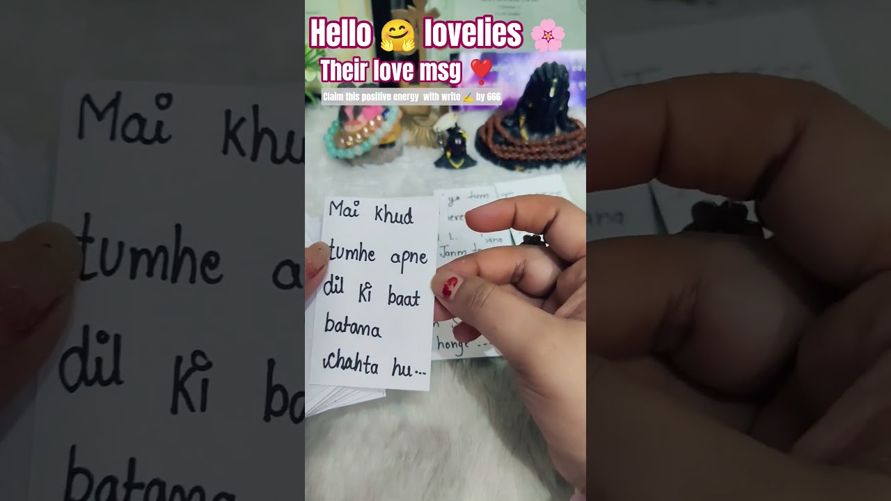 Their love msg ❤️#tarot #channeledmessages #divinetarot #divinefeminineenergy #ytshorts #shorts