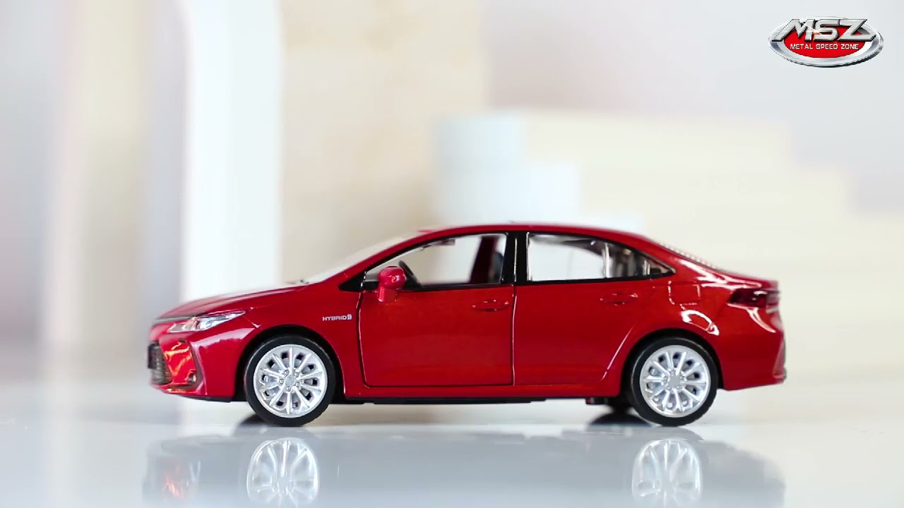 MSZ Diecast Model Car 1:33 Scale Toyota Corolla Hybrid