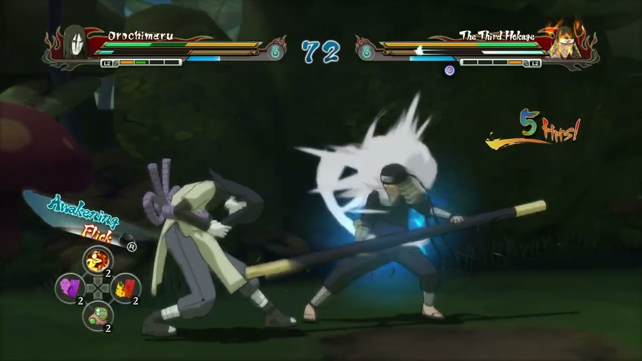 Orochimaru vs Hiruzen - Naruto Shippuden Ultimate Ninja Storm Revolution