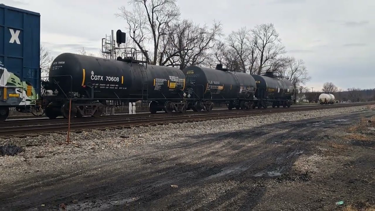 CSX Westbound In Kenova, West Virginia, Over And Under (See Description).