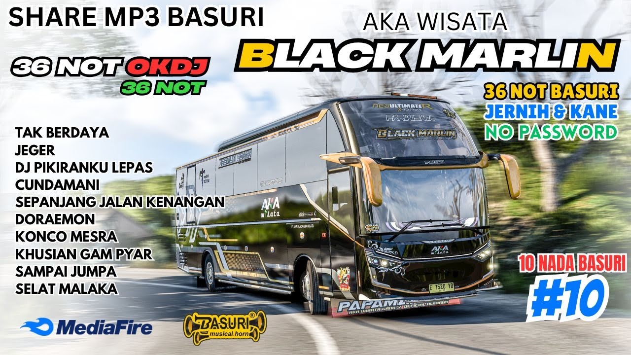 SHARE BASURI VIRAL UPDATE 😍 36 NOT BLACK MARLIN ❗ MODUL OKDJ 36 NOT ❗ BUSSID 4.4.1