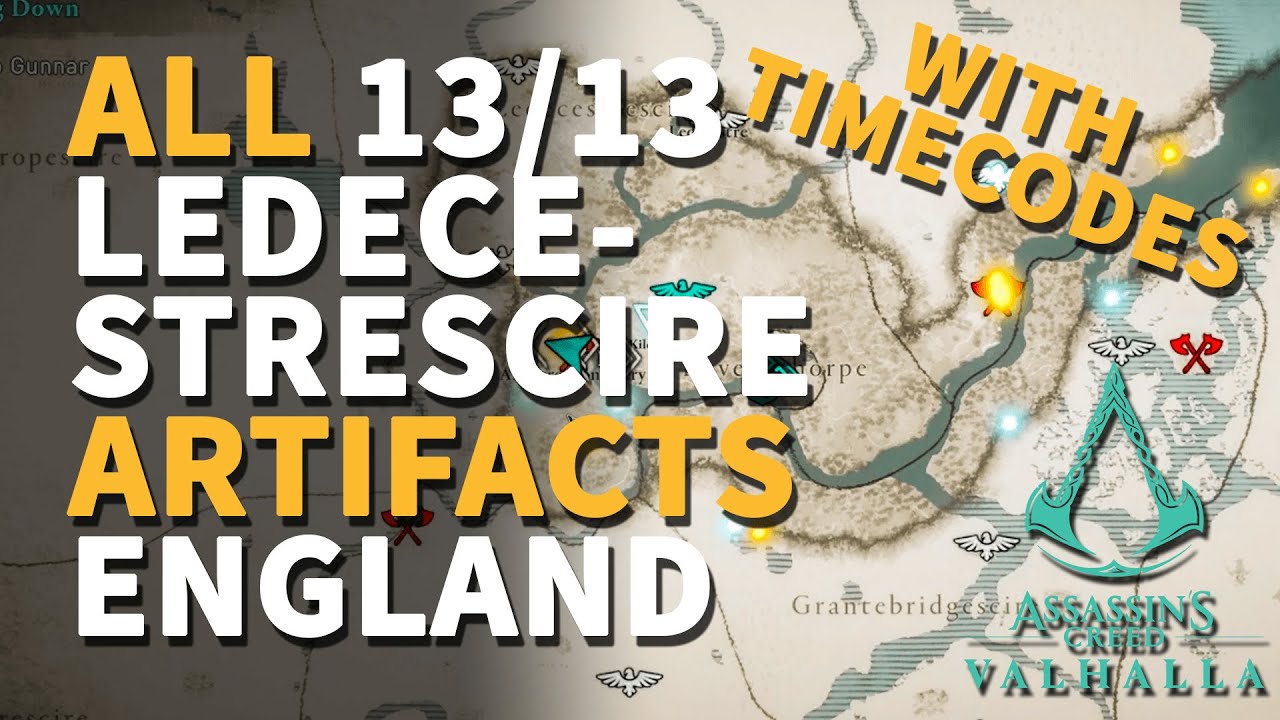 All Ledecestrescire Artifacts Assassin's Creed Valhalla location