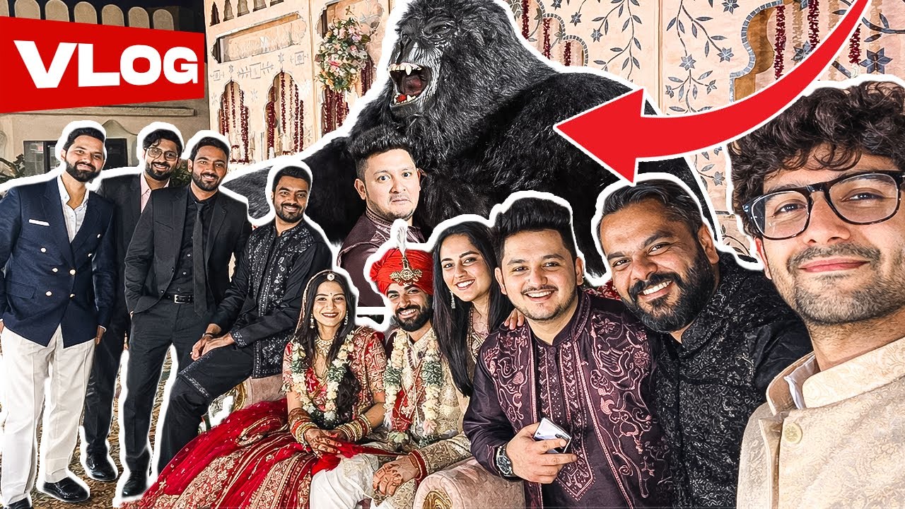 Indian Wedding got wild… Danced and hugged the viral gorilla #vlog 