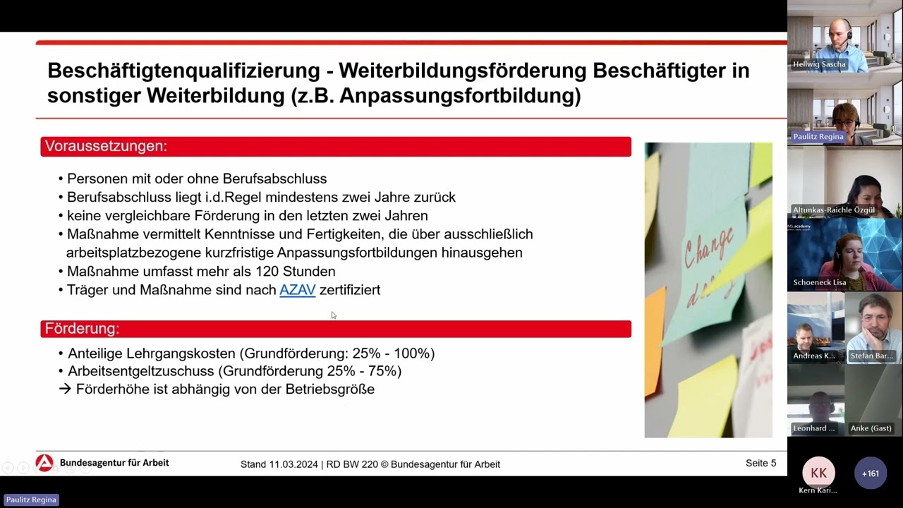 Geld für die Weiterbildung unserer Beschäftigten - Ja das gibt es!
