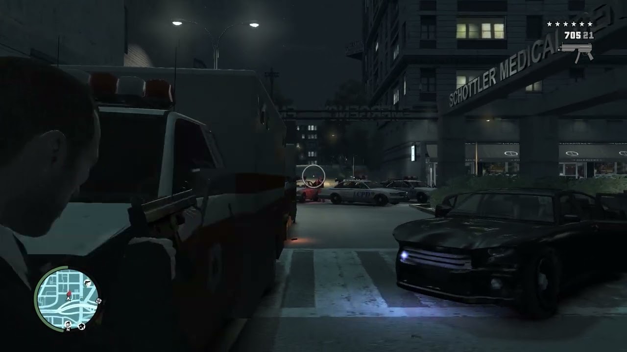 GTA IV - Escaping 6 stars the hard way and getting FIB Buffalo