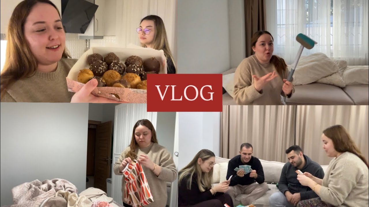 VLOG| KUZENLERİM GELDİ, evi toparladım, oyun oynadık