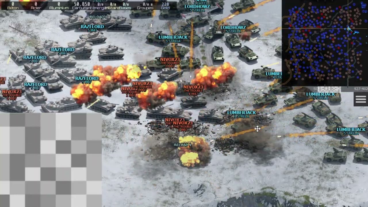 Attaque in Stratégy Combat with Strela and M47 !