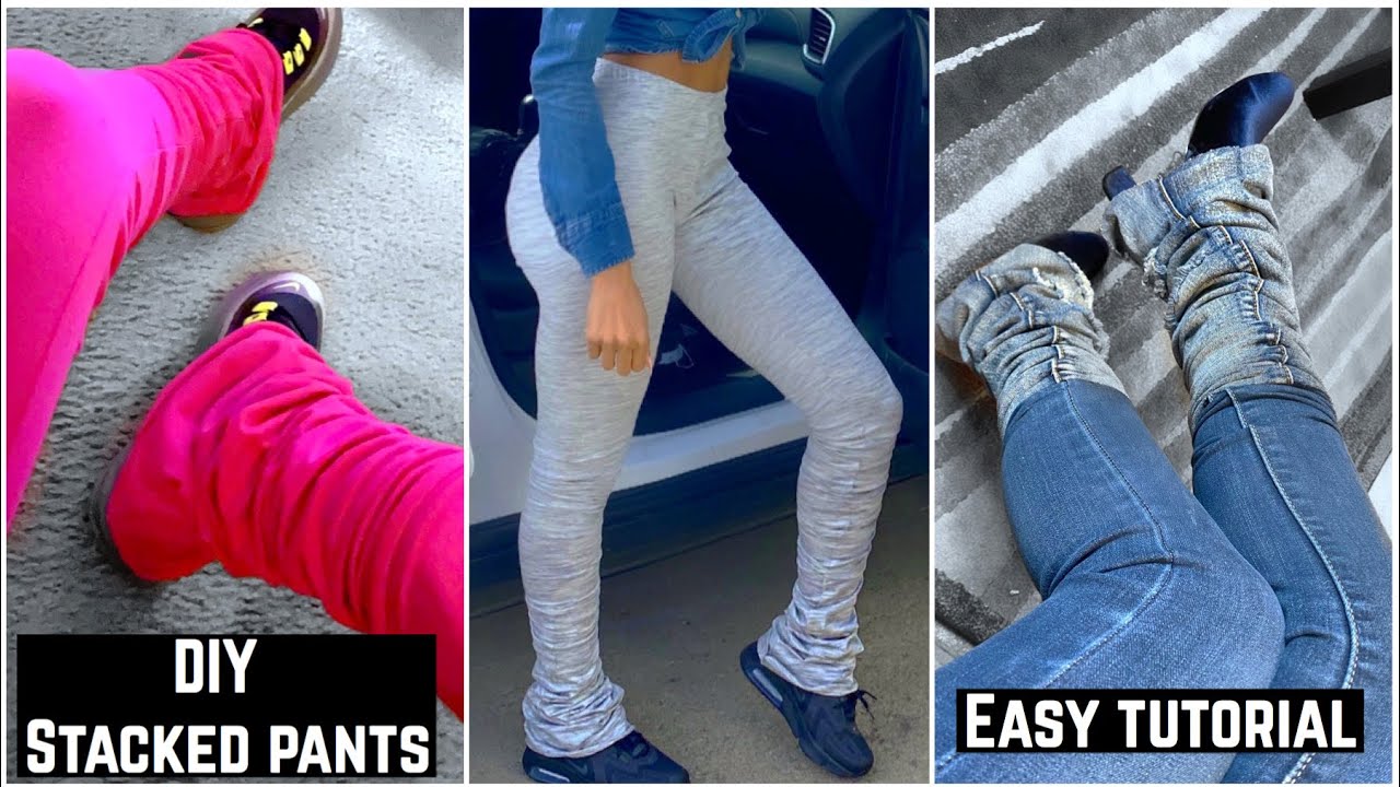 DIY STACKED PANTS|| BEGINNER FRIENDLY