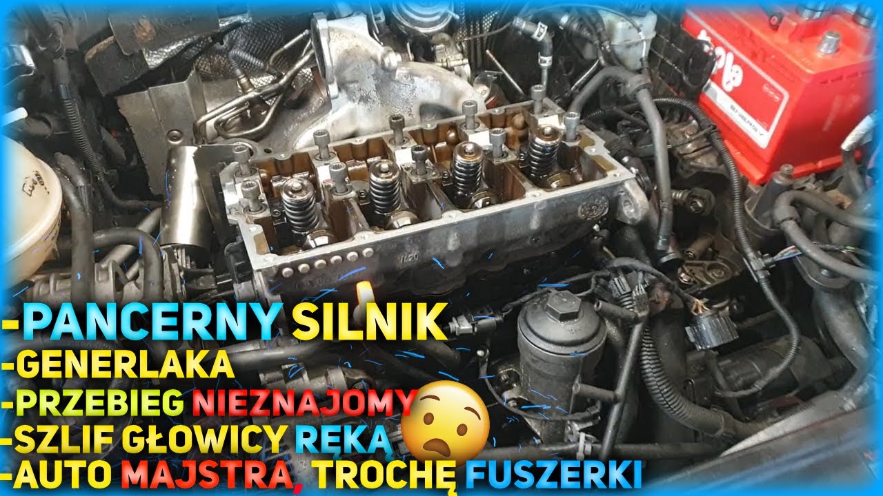 400tyś na chipie +50ps! Oględziny silnika, szlifuje ręcznie głowice. Ciśnienie w układzie chłodzenia