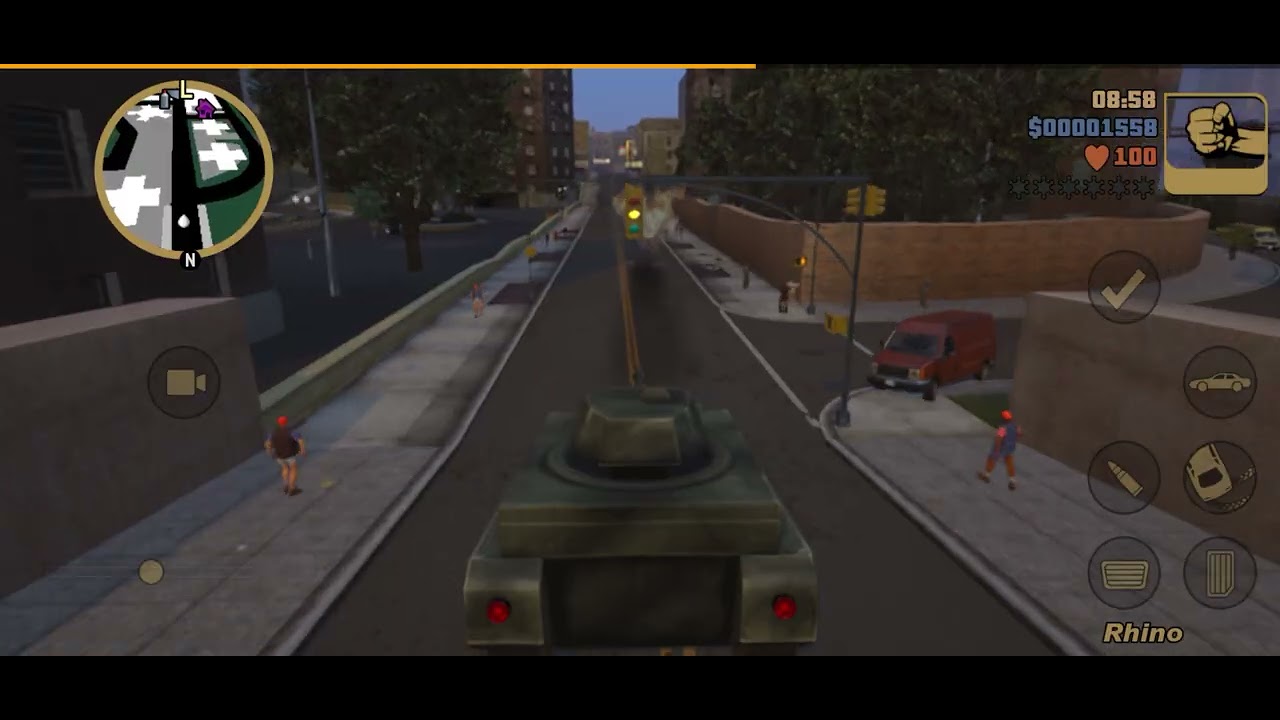 GTA 3 Rino tank test drive 