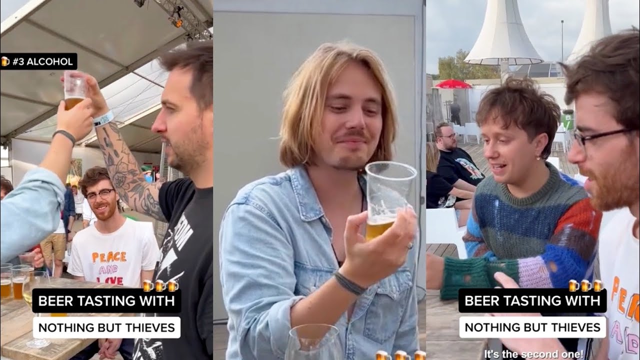 Beer tasting with Nothing But Thieves