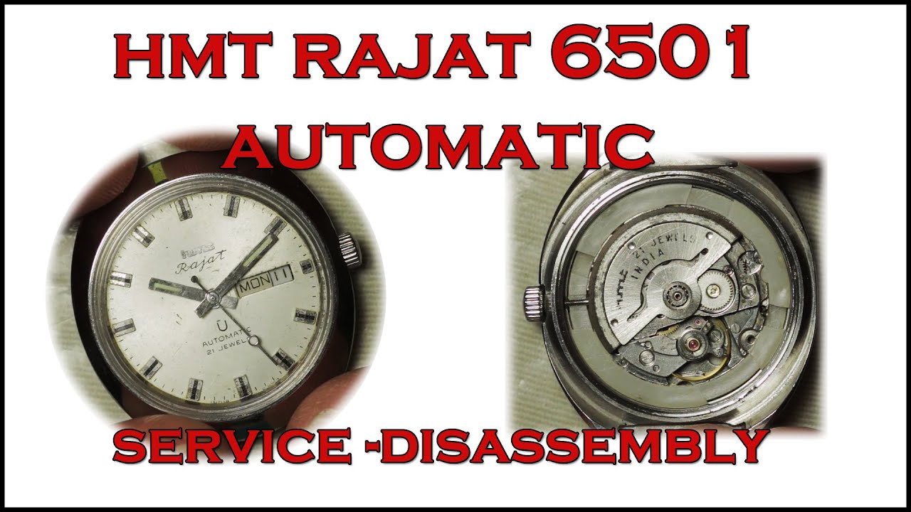 HMT Rajat 6501 21 Jewel Automatic Service ( Citizen / Miyota 6501 )